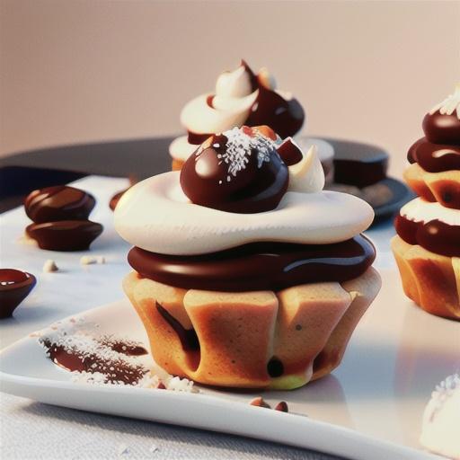 Chocolate-Filled Meringue Snowballs