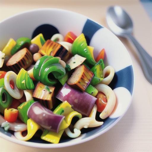 Sausage and bean pasta salad