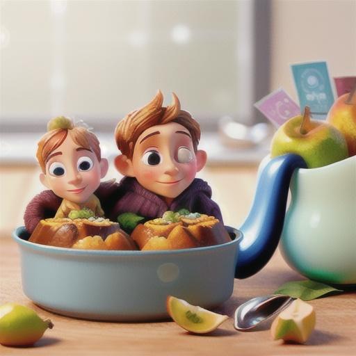 Individual pear and ginger puddings