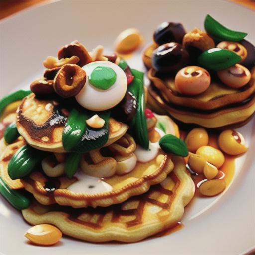 Egg Foo Yung with Mushroom Sauce