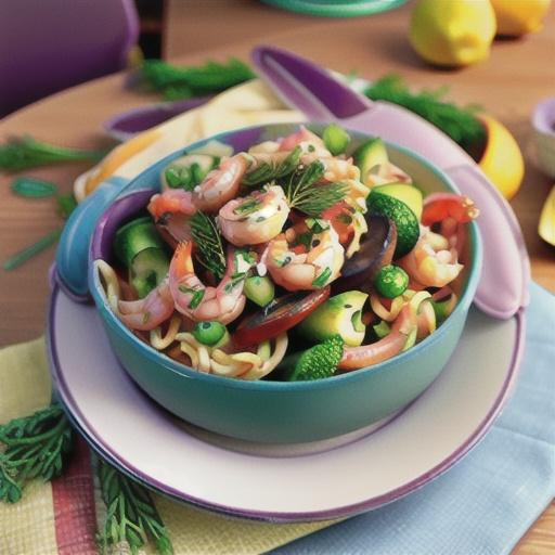 Shrimp Pasta Salad With Dill