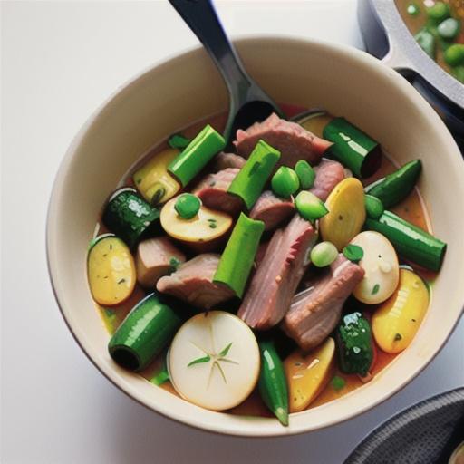 Instant Pot Lamb Stew with Spring Vegetables