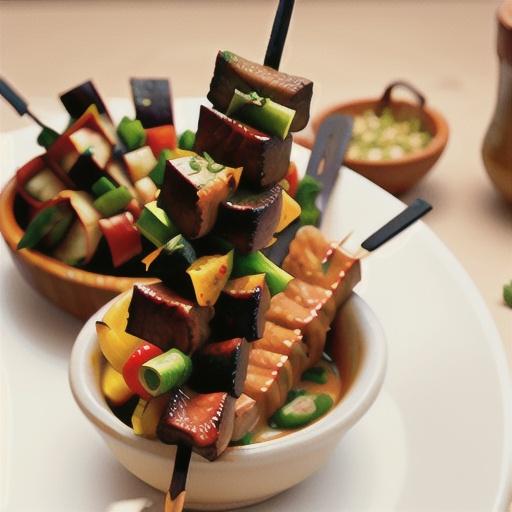 Moroccan beef skewers