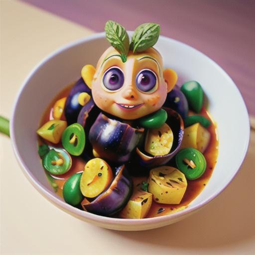 Eggplant and potato curry