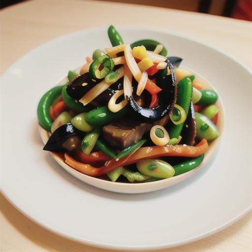 Thai chilli beef & snake bean salad