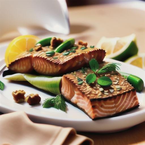 Crunchy Walnut-Crusted Salmon Fillets