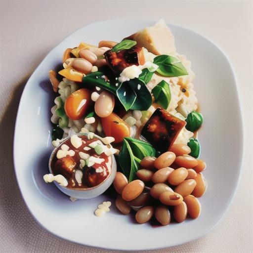 Chorizo ragu with white bean 'risotto'