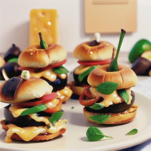 Cheesy Portabella Sliders
