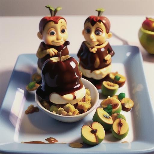 Slow-cooker stuffed apples with caramel sauce