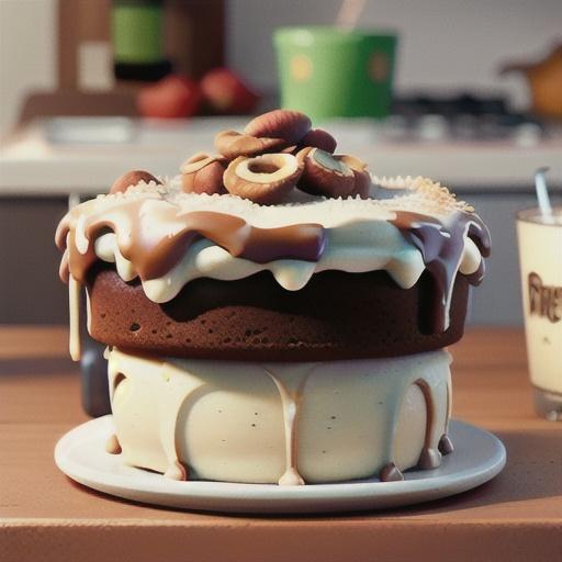 Low Sugar Mocha Nut Cake