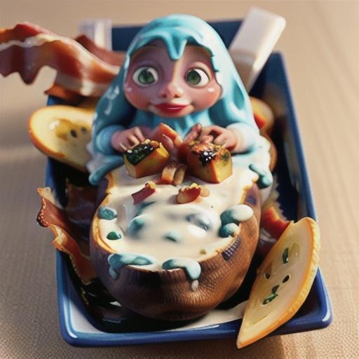 Gorgonzola Twice-Baked Potatoes with Bacon