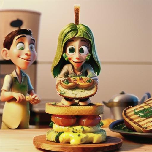 Grilled Pesto-Cheese Bread