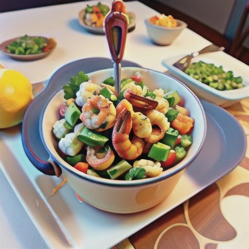 Cauliflower Shrimp Salad