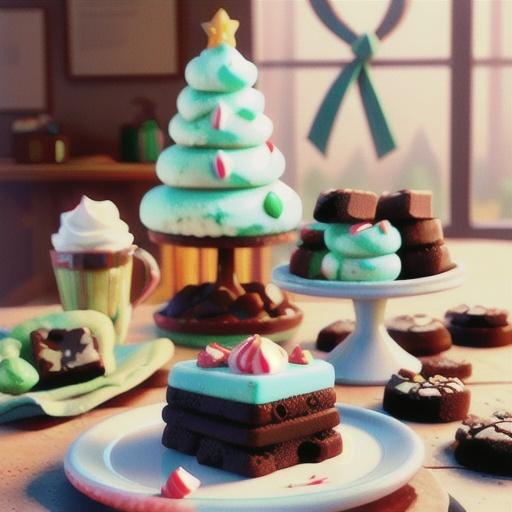 Peppermint Fudge Brownie Cookies