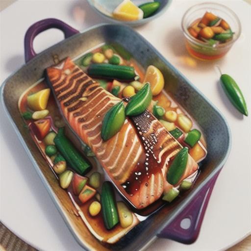 Broiled Salmon with Soy-Ginger Glaze