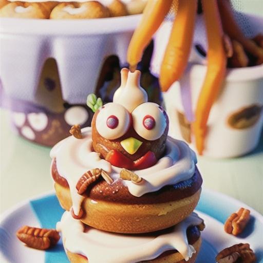 Baked Carrot Cake Doughnuts