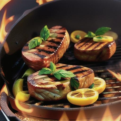 Grilled Lemon-Herb Steaks