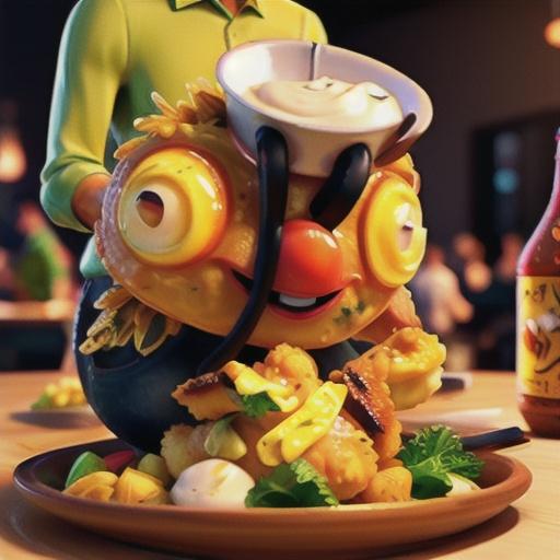 Beer-Battered Chicken with Amber Aioli