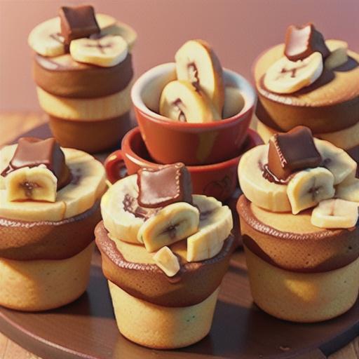 Banana-Toffee Coffee Cakes