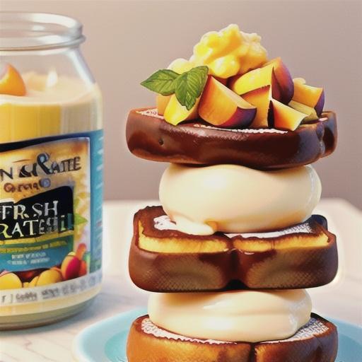 Peaches and Cream French Toast Bake