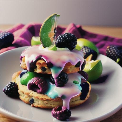 Blackberry-Lime Scones
