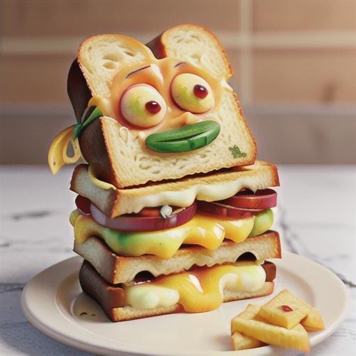 Grilled Double-Cheese and Herb Bread