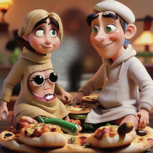 Indian-style lamb & eggplant pizzas