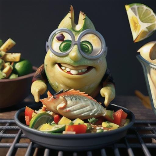 Grilled Halibut with Lime and Cilantro