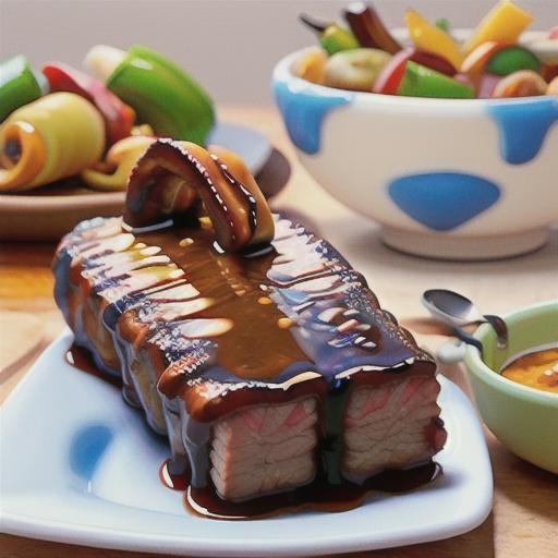 American-style sticky beef ribs