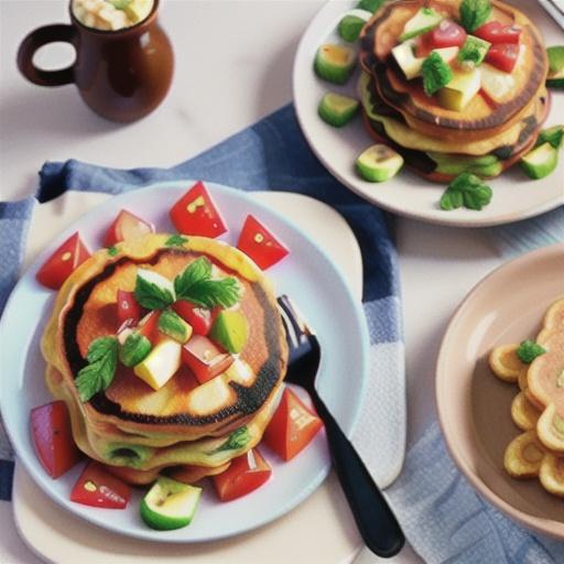 Ham and Apple Pancakes