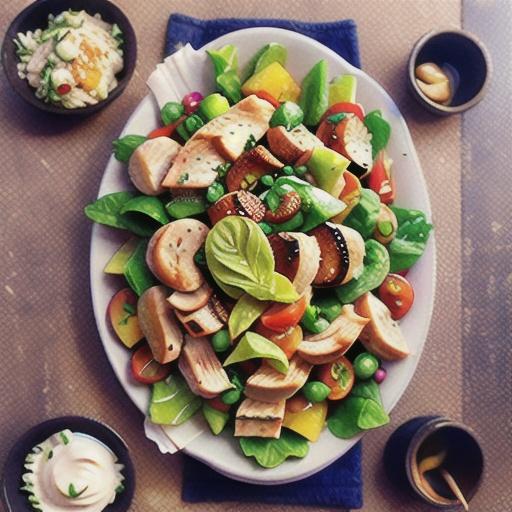 Chicken Salad with Tahini Dressing