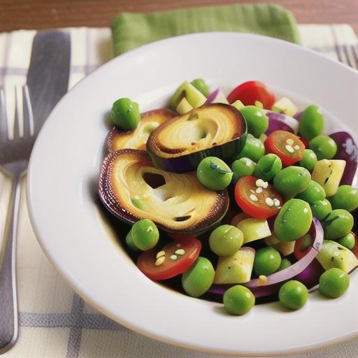 Mixed pea and bean salad