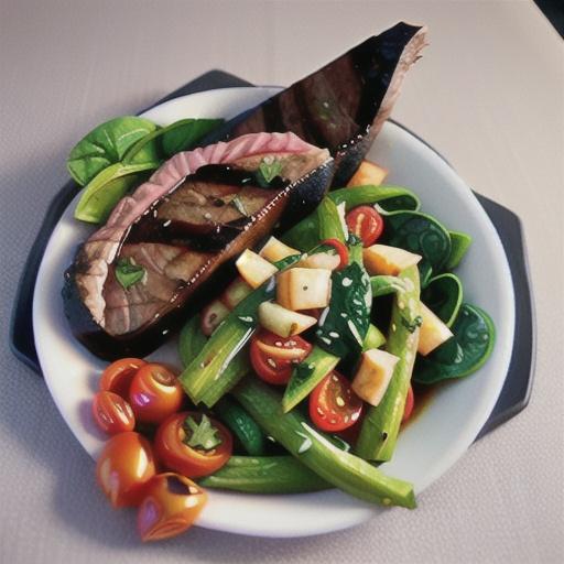 Coconut spinach with peppered beef