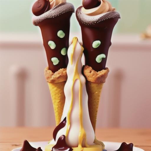 Chocolate Mousse Cones