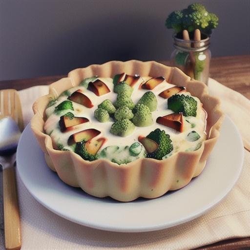 Tofu Quiche with Broccoli