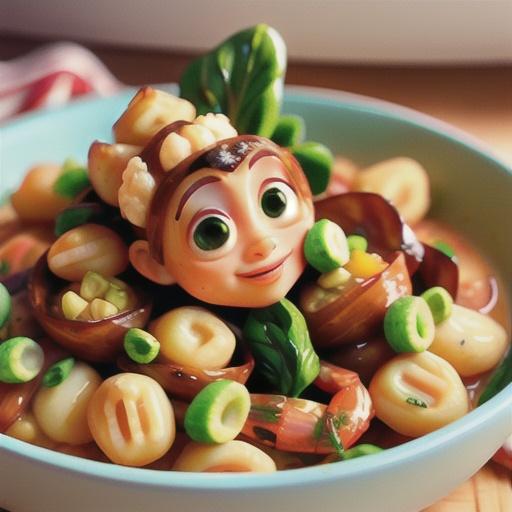 Creamy Saffron Shrimp with Gnocchi and Caramelized Onion