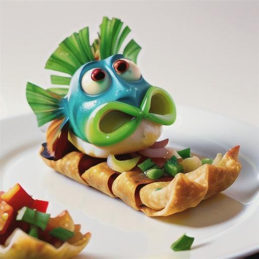 Fish parcels with shallots