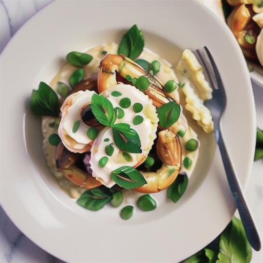 Creamy garlic prawns recipe