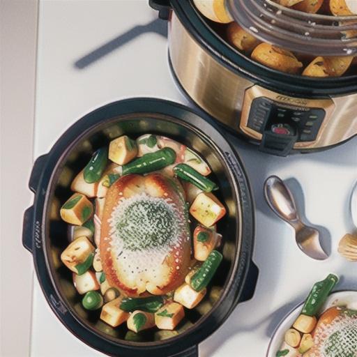 Slow Cooker Parmesan Garlic Chicken and Potatoes