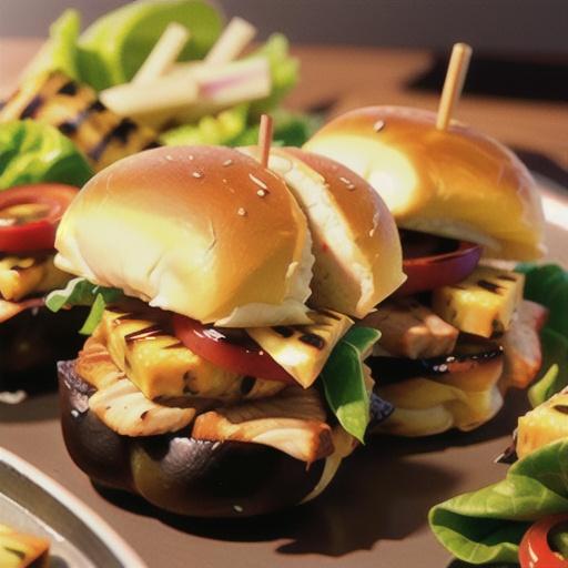 Grilled Chicken Pineapple Sliders