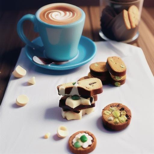 Macadamia & white chocolate biscotti