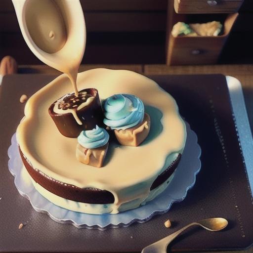 Mayo Cake with Peanut Butter Icing