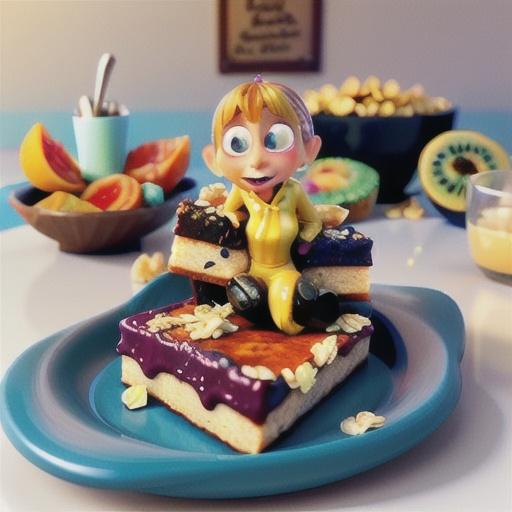 Mixed fruit muesli slice