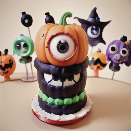 Spooky Eyeball Halloween Cake