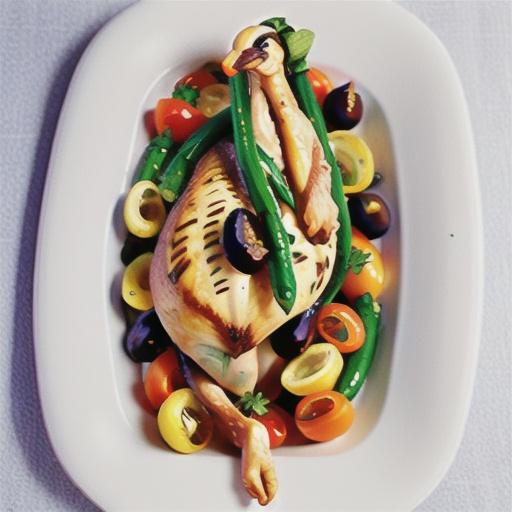 Roasted chicken provencale