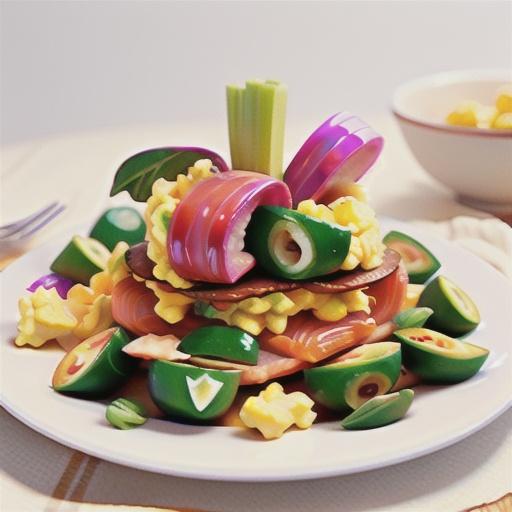 Smoked salmon and scrambled eggs