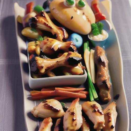 Smoky maple and barbecue chicken wings