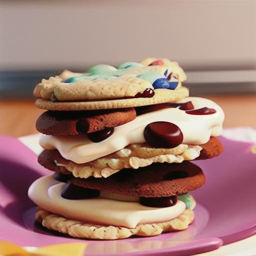 Oatmeal Cookie Cream Chocolate Chip Cookie Sandwiches