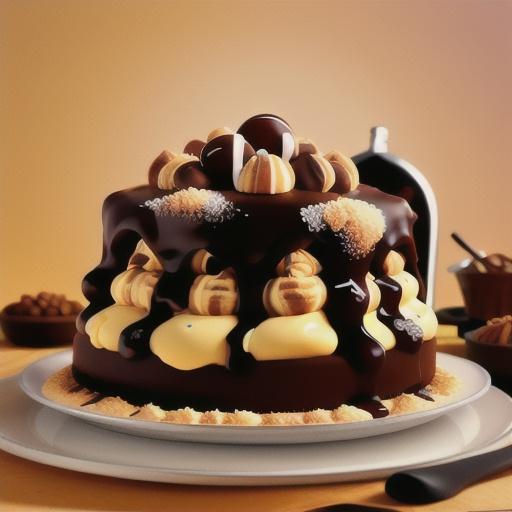 Choc-hazelnut cheesecake with hazelnut wafer crumbs