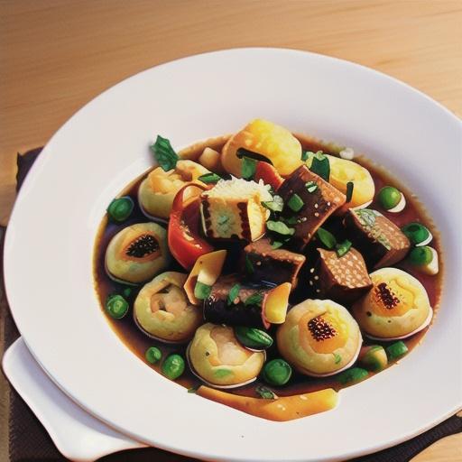 Beef bourguignon with parmesan dumplings